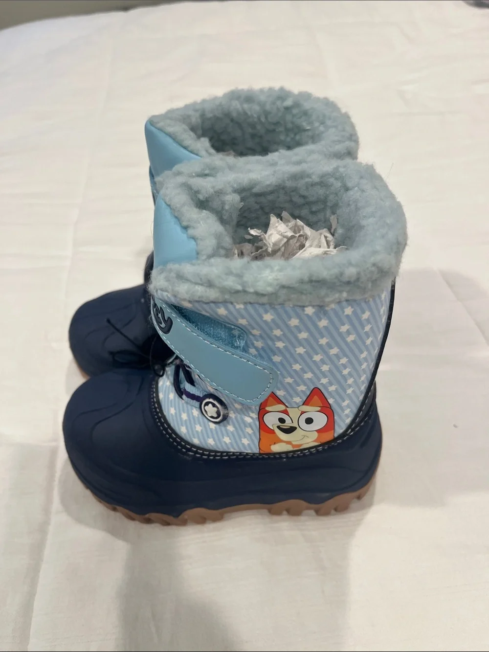 BluEy Kids Waterproof Light Blue & Navy Winter Boots